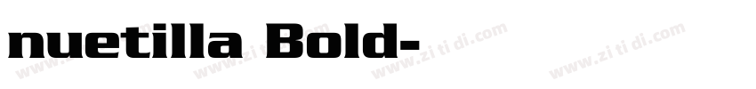 nuetilla Bold字体转换
